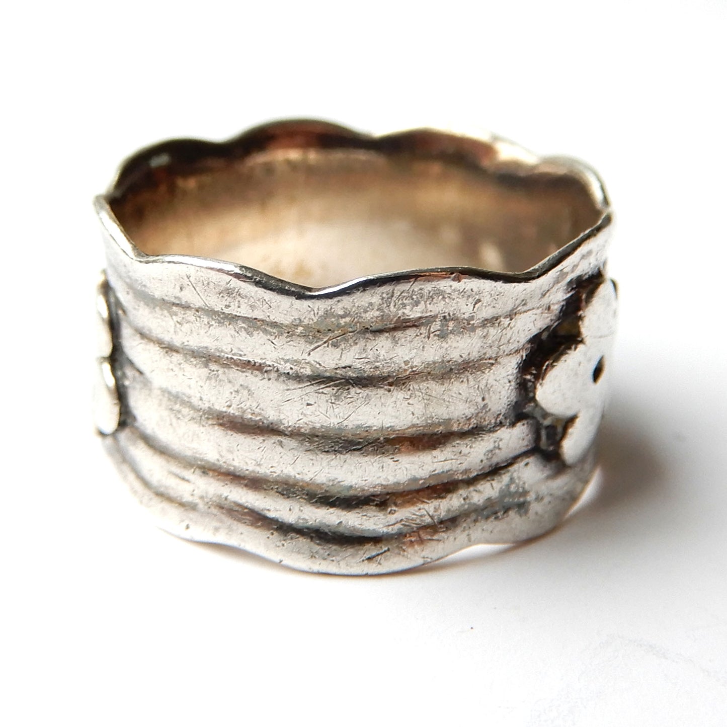 Vintage Solid Silver Moonstone Ring