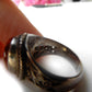 Vintage Sterling Silver Baltic Amber Cabochon Ring