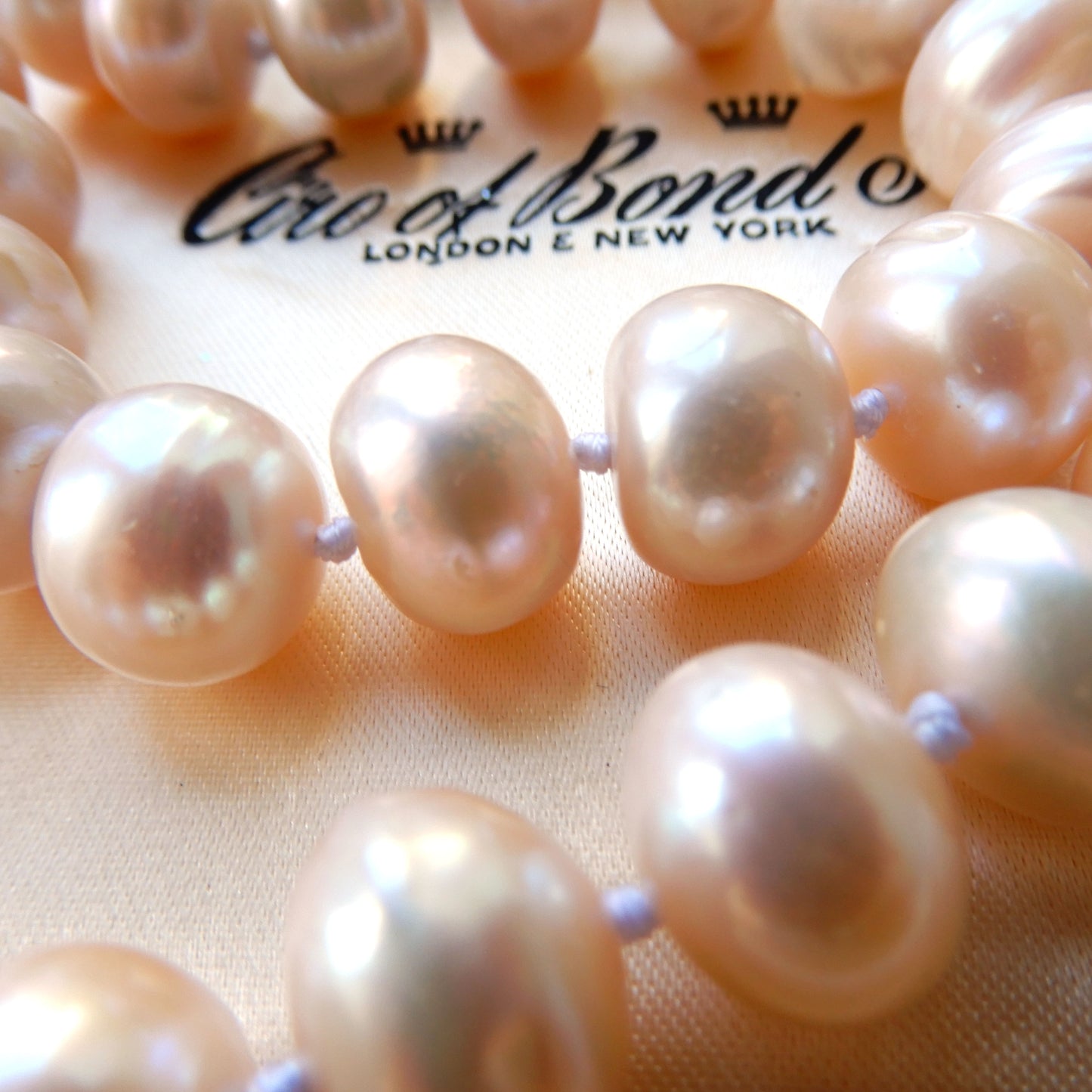 Baroque Pearl Hand Knotted Necklace 18inches