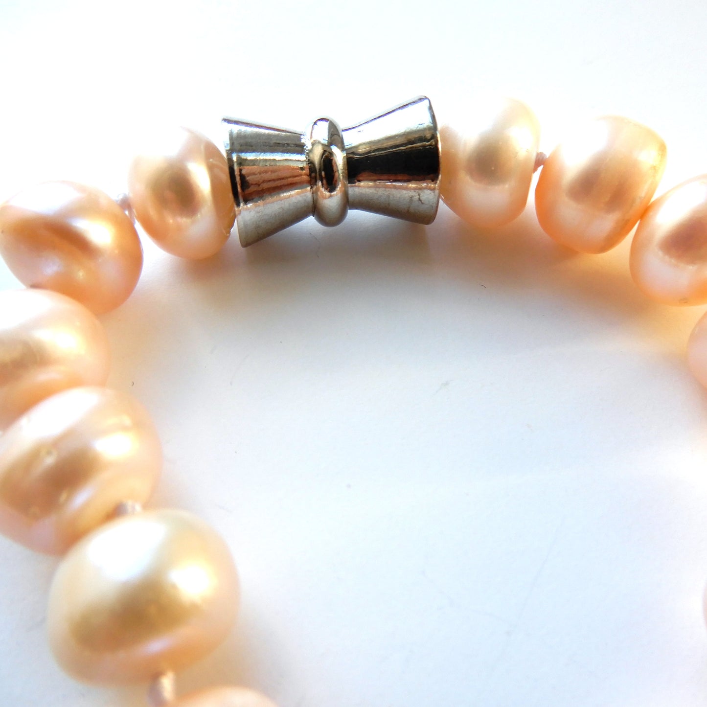 Baroque Pearl Hand Knotted Necklace 18inches