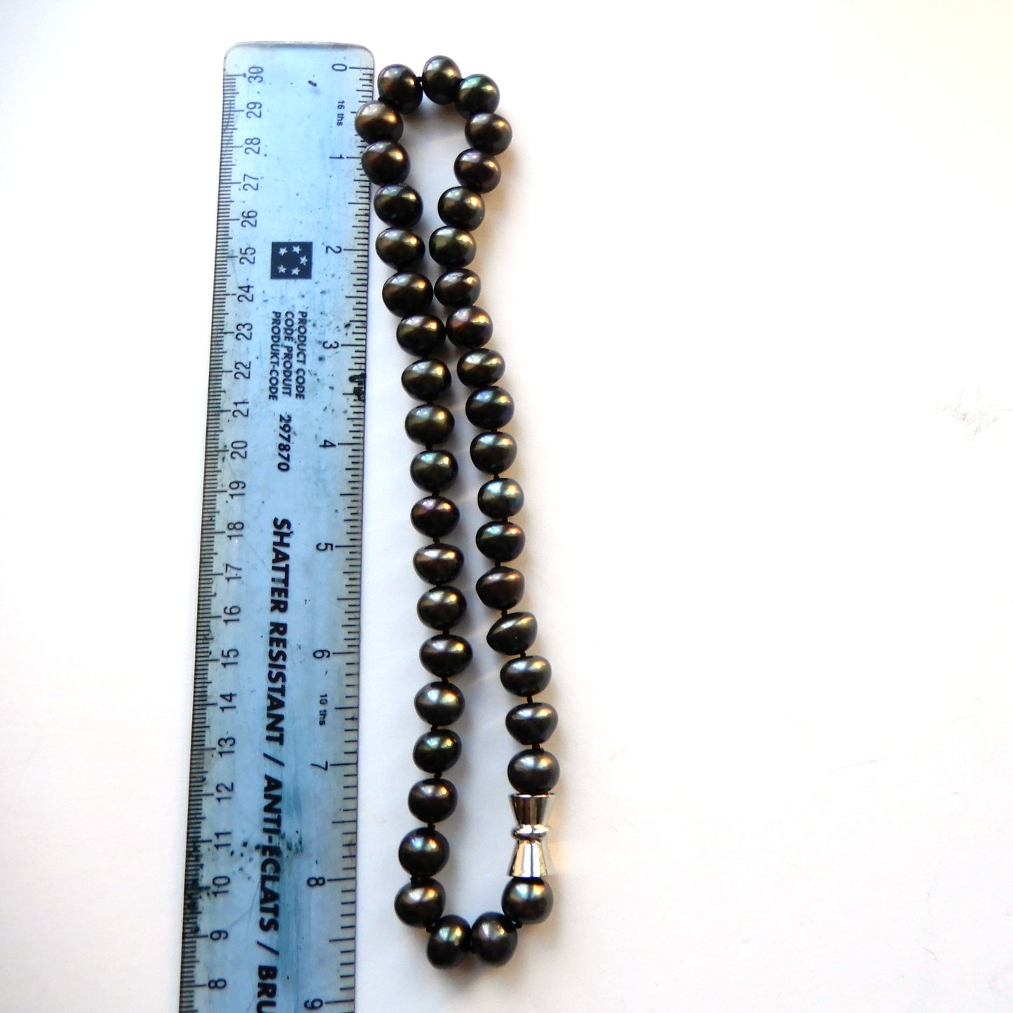 Tahitian Pearl Hand Knotted Necklace 18inches