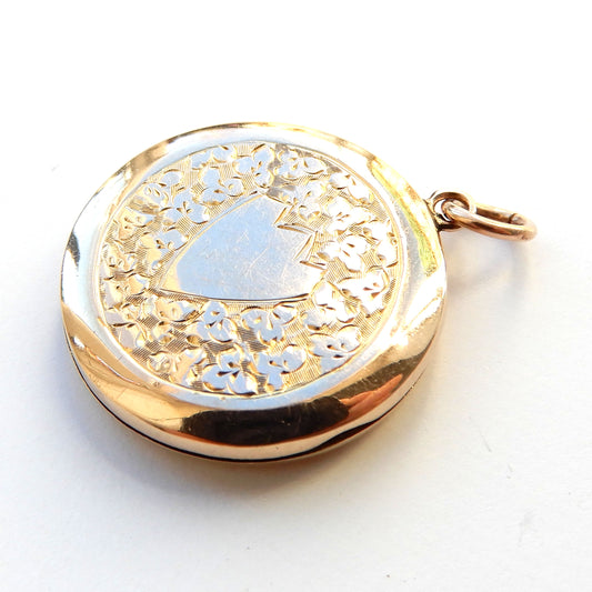 Antique 9ct Gold Back & Front Locket