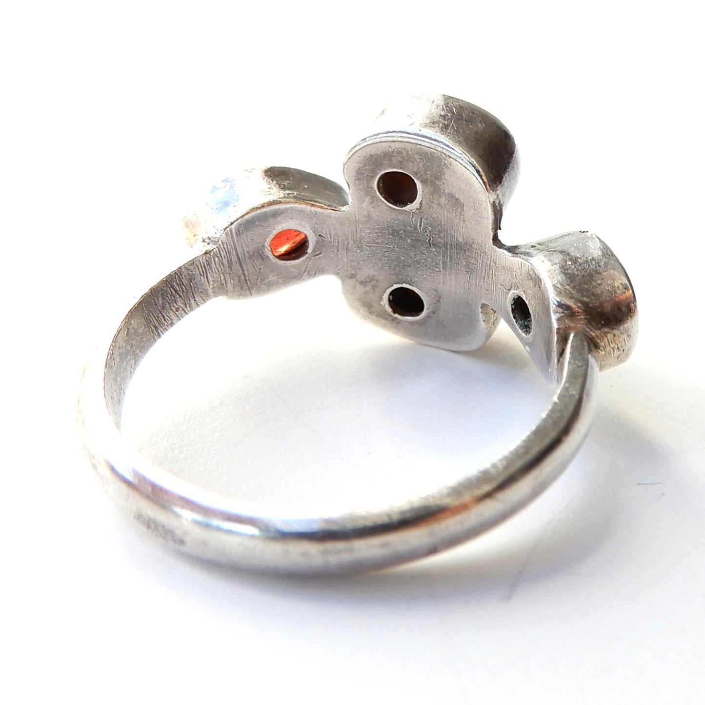 Vintage Sterling Silver Garnet Ring