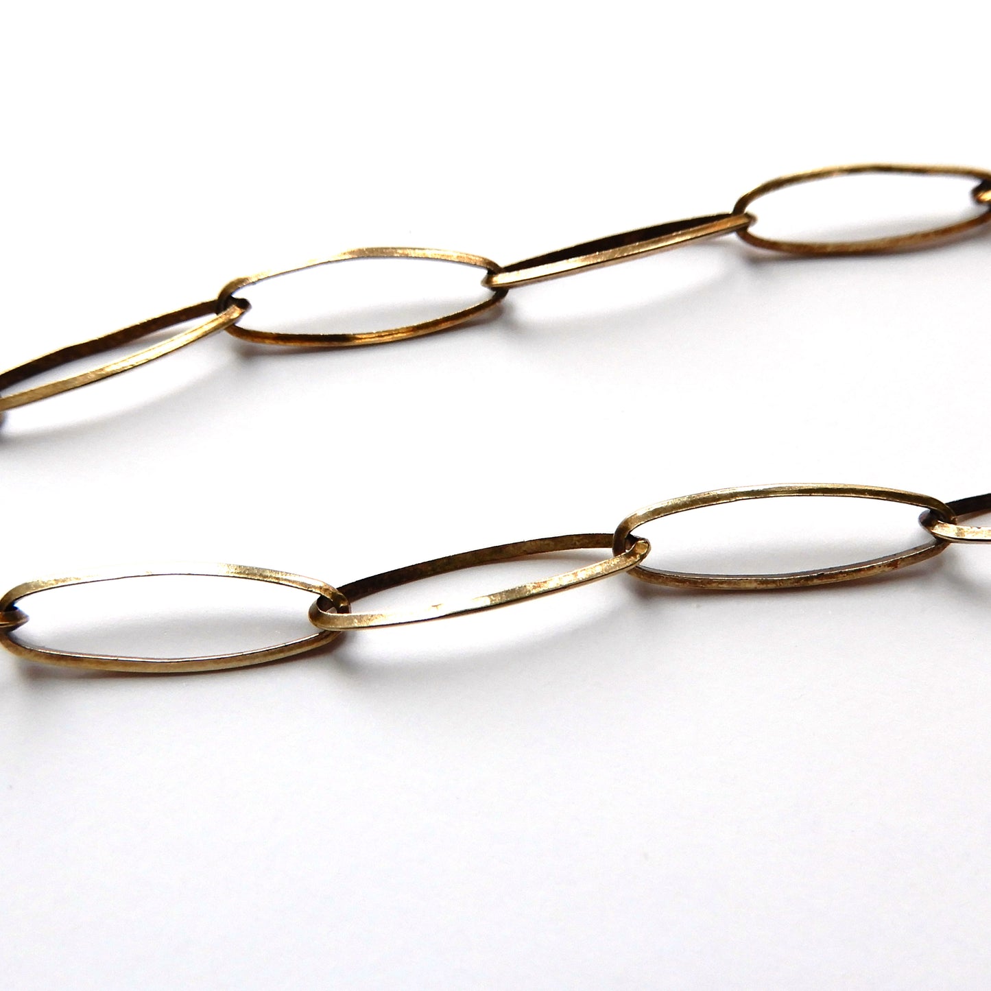 Vintage Italian Sterling Silver Paper Link Chain 38" (10.5grams)
