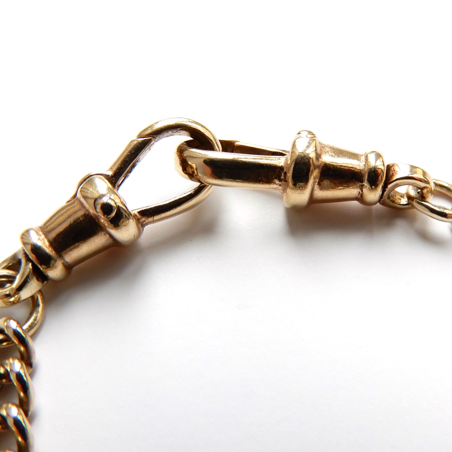 Vintage 9ct Gold T Bar Chain with Dog Clips 22" (19.8grams)