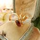 Victorian Style Opal & Garnet Figa Hand Ring