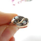 9ct Gold Opal & Diamond Snake Ring