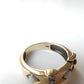 9ct Gold Opal & Diamond Buckle Ring