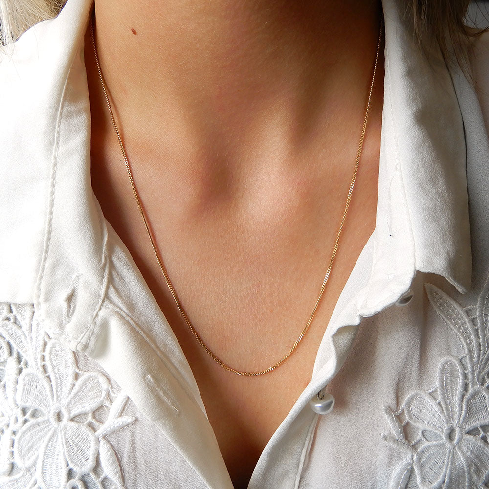 Vintage Italian 9ct Gold 20inch Chain (2.55grams)