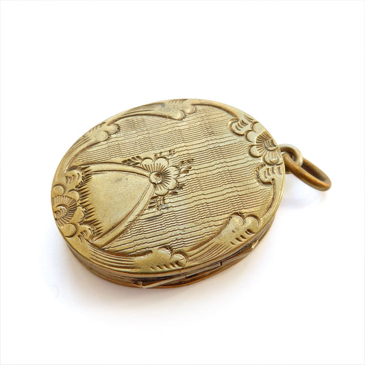 Antique Rolled Gold Oval Locket