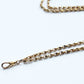 Antique Rolled Gold Guard Chain with Dog Clip 50inches
