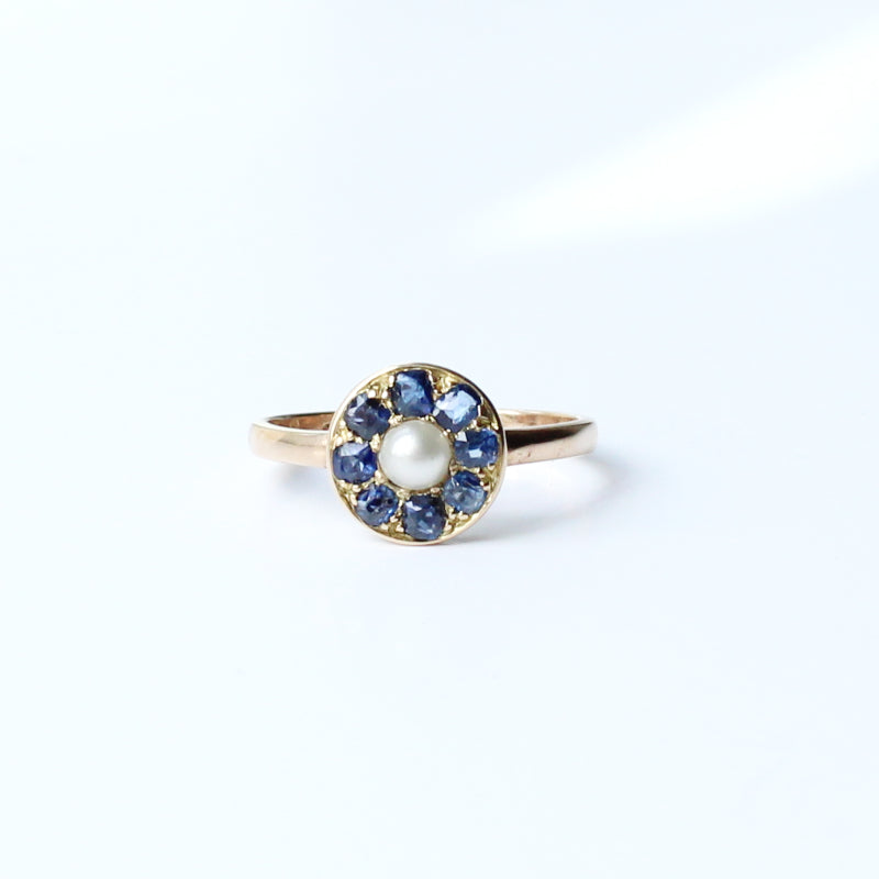 Layaway for JH Antique 18ct Gold Sapphire & Pearl Ring – MillysMarvels