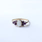 9ct Gold Opal & Amethyst Trilogy Ring