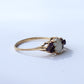 9ct Gold Opal & Amethyst Trilogy Ring