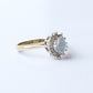 Vintage 9ct Moonstone & Diamond Ring