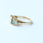 Vintage 9ct Gold Emerald & Opal Band