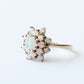 Vintage 9ct Opal Cluster Ring