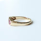 Vintage 9ct Gold Ruby & Diamond Ring