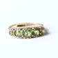 Antique 9ct Gold Peridot Five Stone Ring