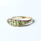 Antique 9ct Gold Peridot Five Stone Ring