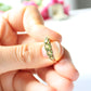 Antique 9ct Gold Peridot Five Stone Ring