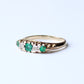 Vintage 9ct Gold Emerald & Diamond Band