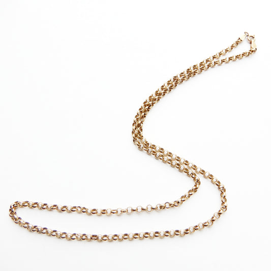 Vintage 9ct Gold 20inch Belcher Chain (4.7grams)