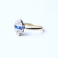 Art Deco 18ct Gold Sapphire & Diamond Ring