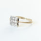 Art Deco 9ct Gold Spinel Plaque Ring