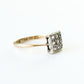 Art Deco 9ct Gold Spinel Plaque Ring