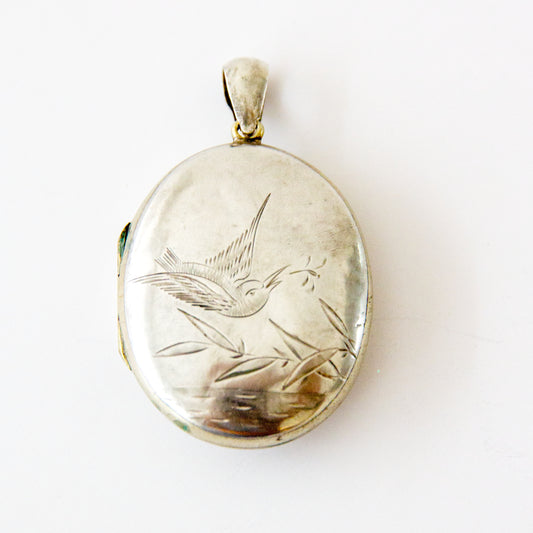 Antique Solid Silver Aesthetic Period Locket