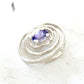 Sterling Silver Tanzanite & Diamond Pendant