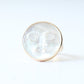 9ct Gold Carved Mother of Pearl Moon Ring