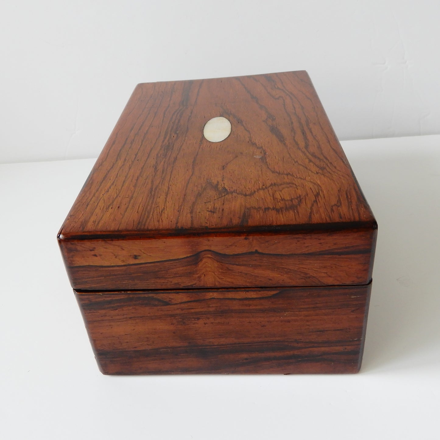 Antique Mahogany Multi Ring Jewellery Box