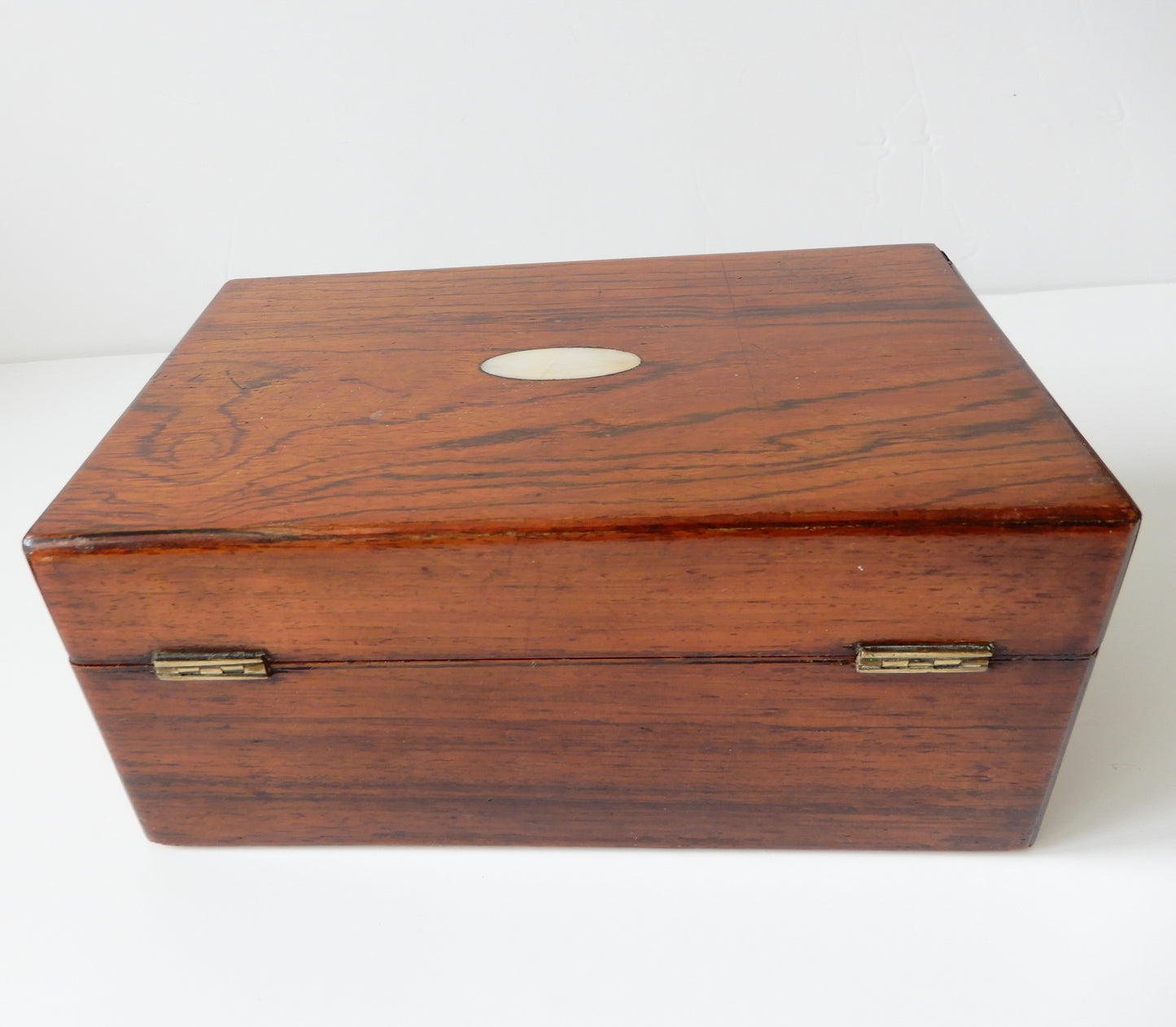 Antique Mahogany Multi Ring Jewellery Box