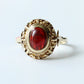 Vintage 9ct Gold Garnet Cabochon Ring