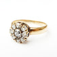 Victorian 18ct Gold Old Mine Cut Diamond Cluster Ring