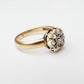 Victorian 18ct Gold Old Mine Cut Diamond Cluster Ring