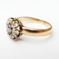 Victorian 18ct Gold Old Mine Cut Diamond Cluster Ring