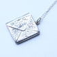 Antique Sterling Silver Stamp Holder Pendant