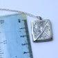 Antique Sterling Silver Stamp Holder Pendant