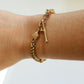 Antique 9ct Gold Chased T Bar Tassel Bracelet