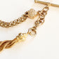 Antique 9ct Gold Chased T Bar Tassel Bracelet