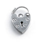 Vintage Sterling Silver Heart Padlock Catch Charm Pendant