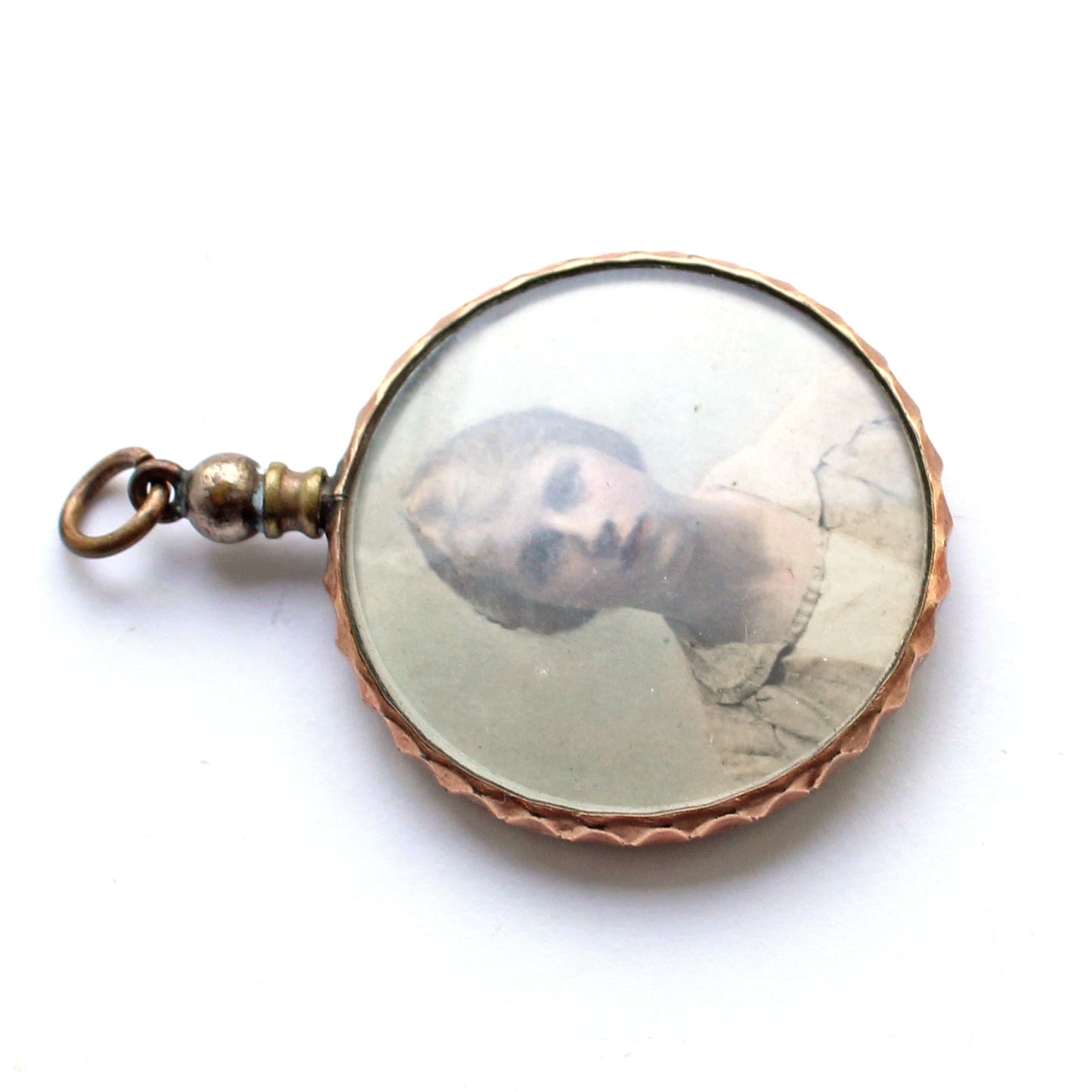 Victorian Rolled Gold Double Glass Shaker Locket