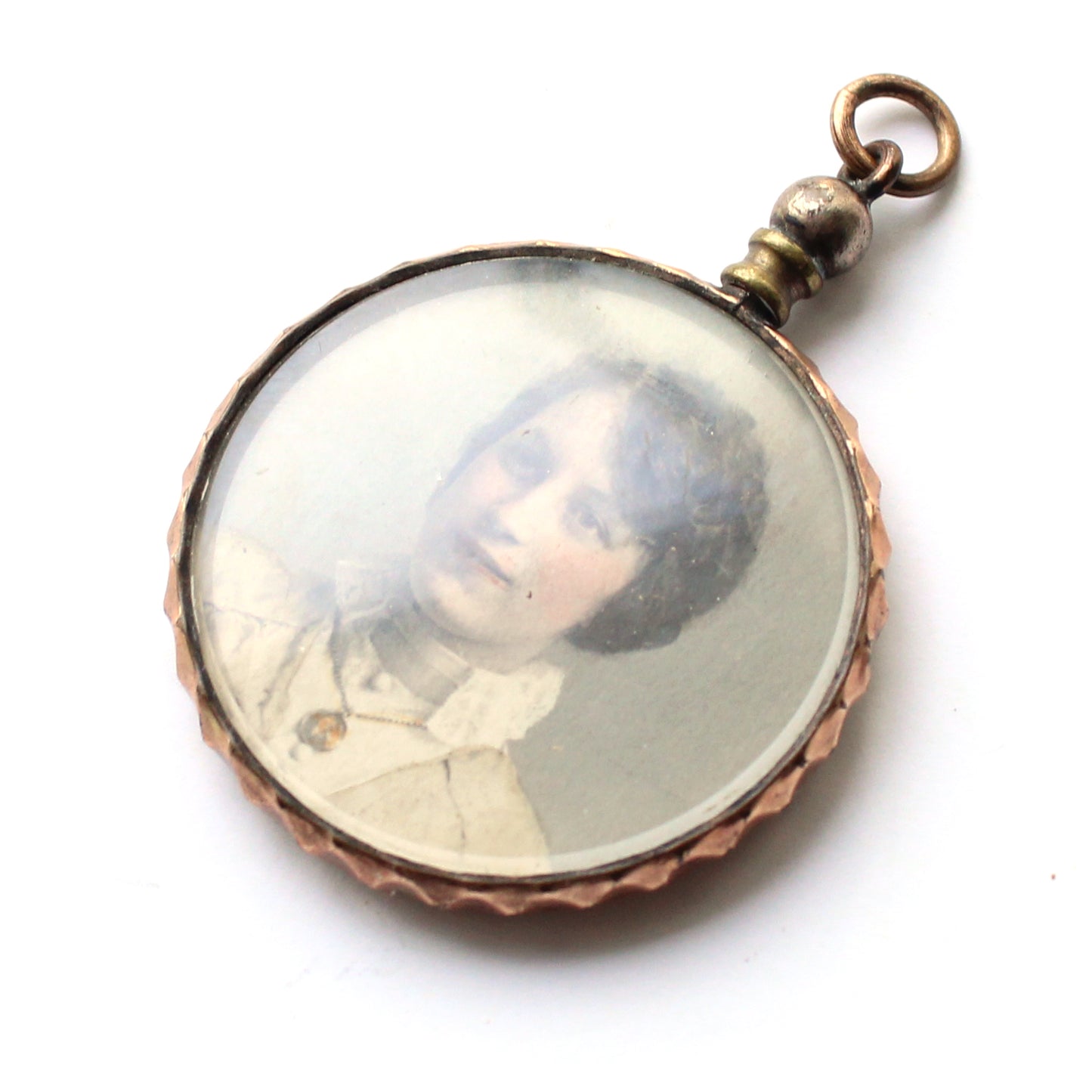 Victorian Rolled Gold Double Glass Shaker Locket