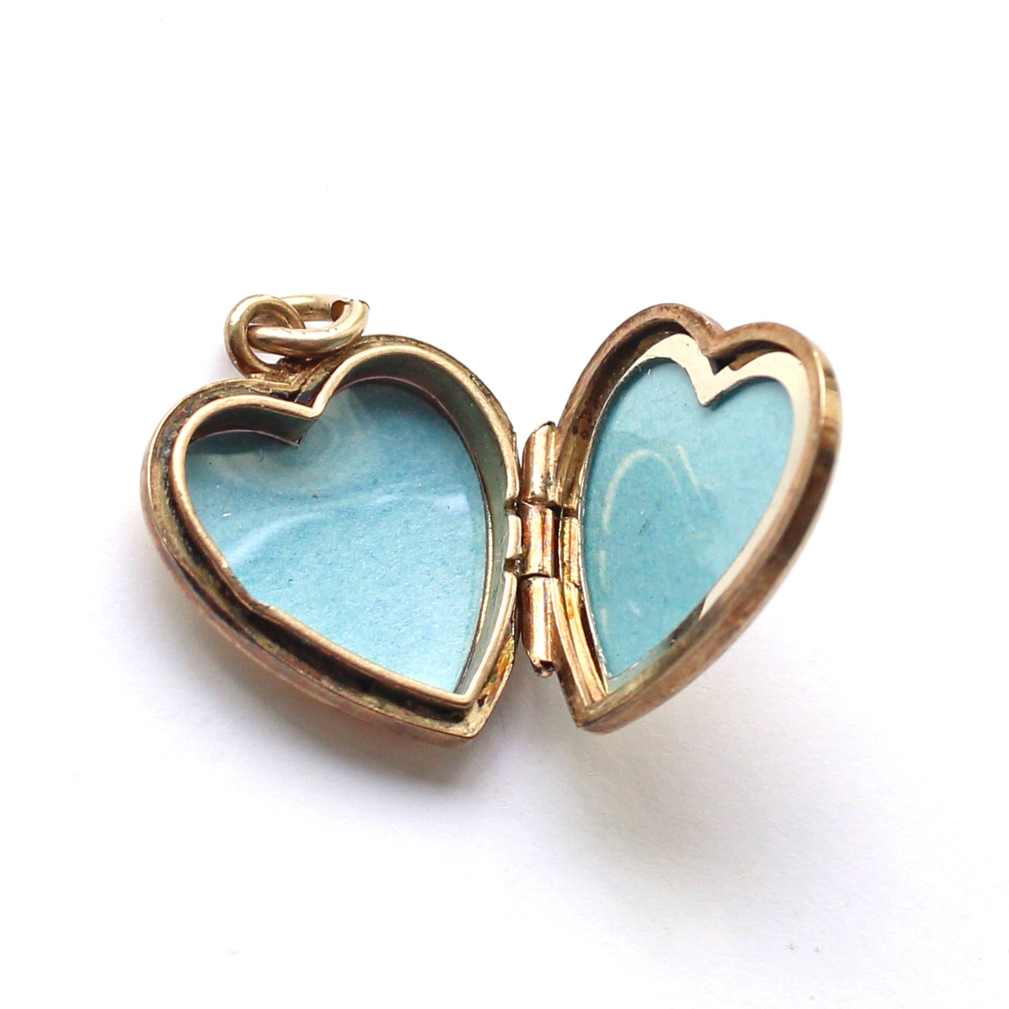 Dainty Vintage Rolled Gold Heart Locket