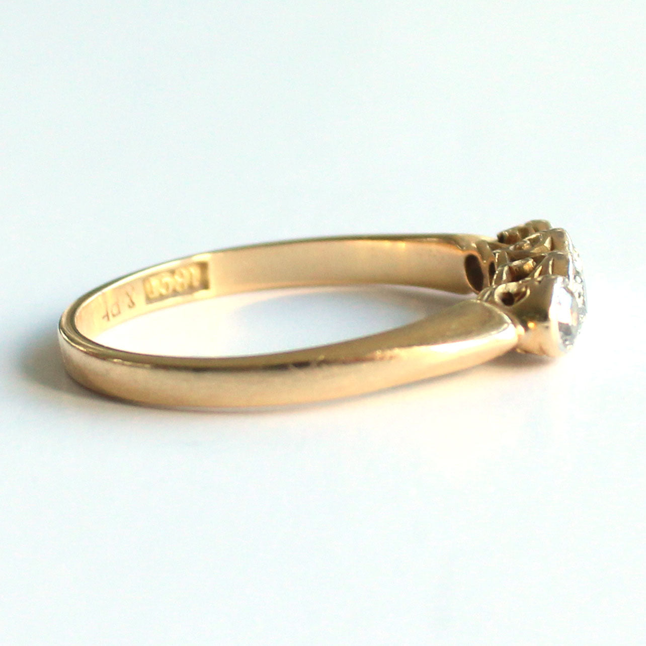 Art Deco 18ct Gold Diamond Four Stone Ring