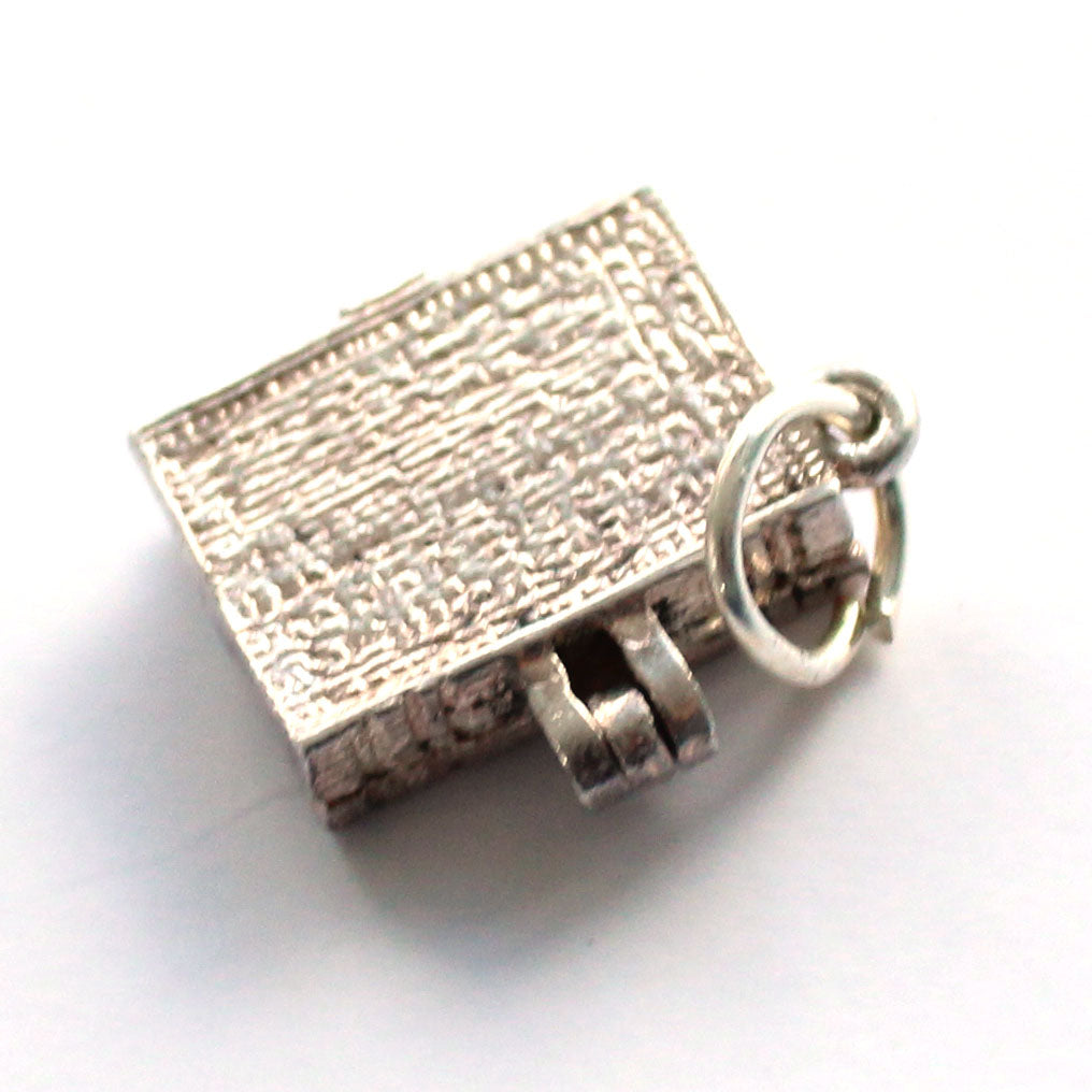 Vintage Sterling Silver Holy Bible Charm (2.4grams)
