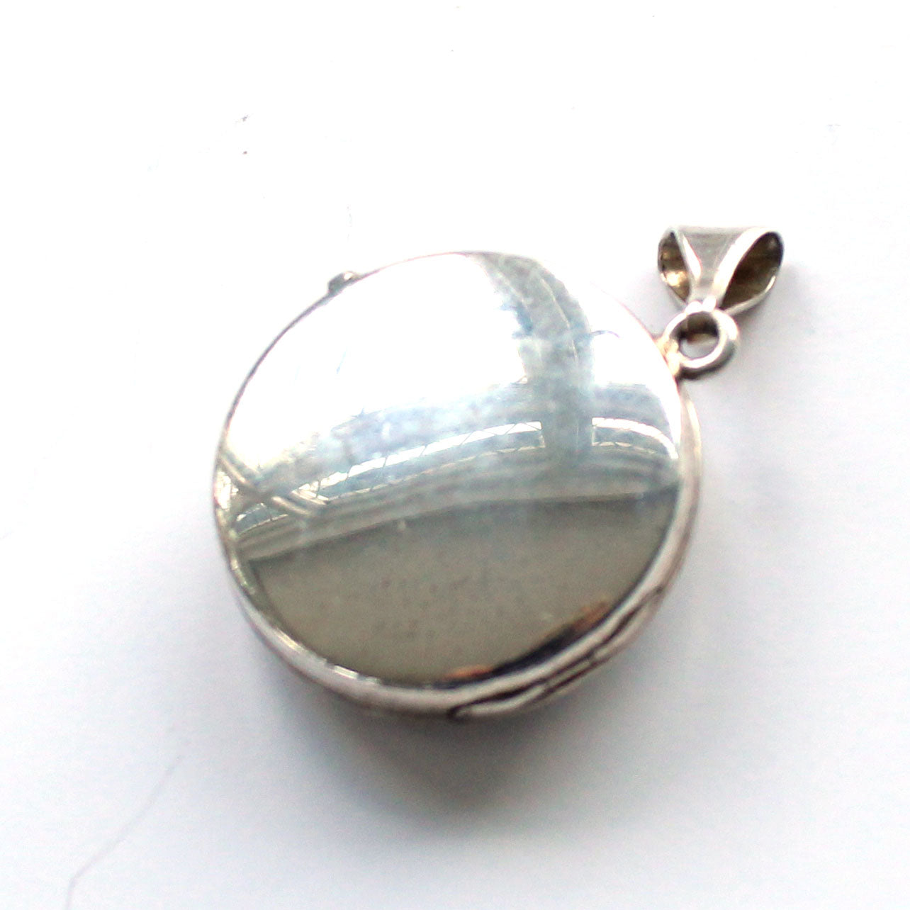 Sterling Silver Filigree Sapphire Locket